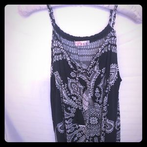 Black and white tank